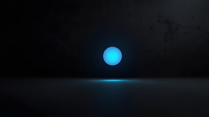 Minimal dark gray background with glowing blue dot in the middle 