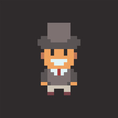 this is people in pixel art ,this item good for presentations,stickers, icons, t shirt design,game asset,logo and your project.