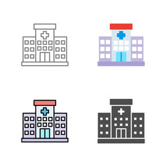 Hospital Vector Icon