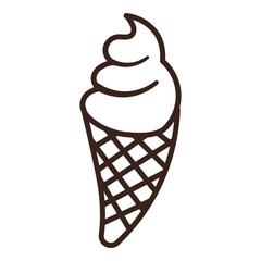 Outline Ice Cream Cone