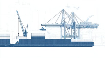Streamlined container transfers cranes and equipment in port operations