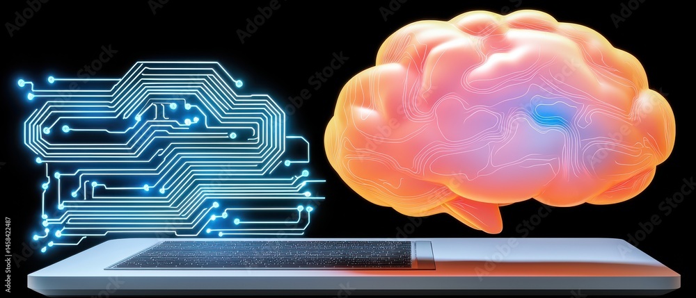 Poster smart global automation cloud enhancing ai capabilities in technology digital innovation graphic des
