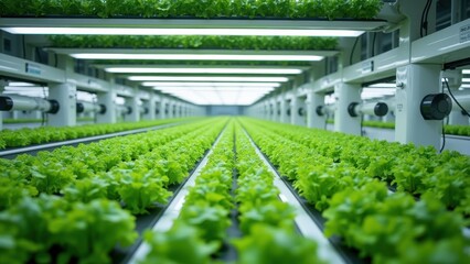 Modern Controlled Vertical Hydroponic Farming System in Action
