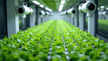 Controlled Environment for Vertical Hydroponic Farming with Technology