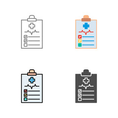Medical History Vector Icon