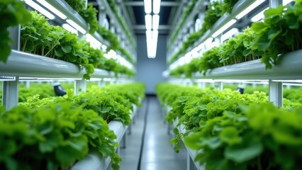 Controlled Environment Vertical Hydroponic Farming System in Action