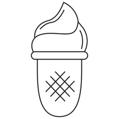 Outline Ice Cream Cone