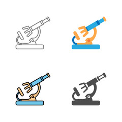 Microscope Vector Icon