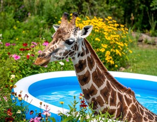 Obraz premium Im Planschbecken