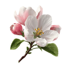 Naklejka premium Delicate Apple Blossoms Springtime Floral Beauty