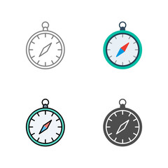 Compass Vector Icon