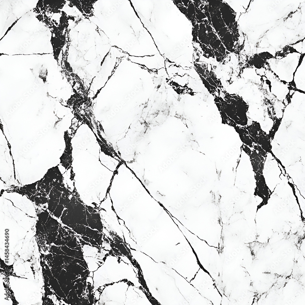 Poster create elegant spaces with minimalist black and white marble patterns interior design digital art mo