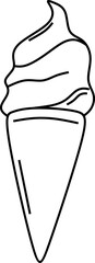 Hand Drawn Ice Cream Cone
