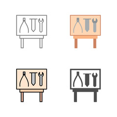 Tools Exhibit Vector Icon