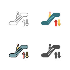 Escalator Vector Icon