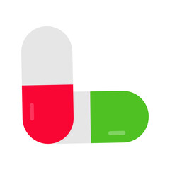 Capsules icon vector image. Suitable for mobile apps, web apps and print media.