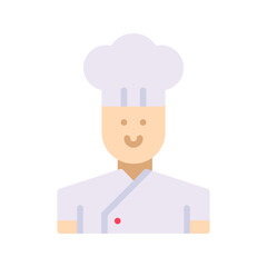 Chef icon vector image. Suitable for mobile apps, web apps and print media.
