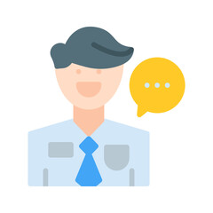 Consultant icon vector image. Suitable for mobile apps, web apps and print media.