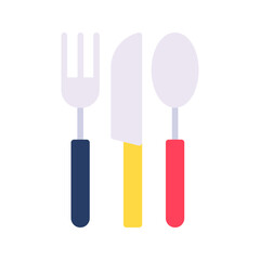 Cutlery icon vector image. Suitable for mobile apps, web apps and print media.