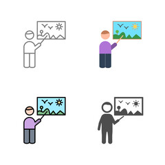 Art Museum Guide Vector Icon