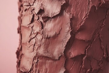 Fototapeta premium Close-up view of a textured, reddish-brown surface.