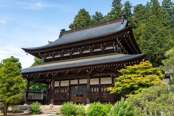 Main building and grounds of Soyuji Temple in Takayama, Japan