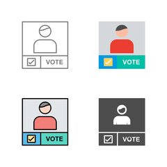Candidate Banner Vector Icon