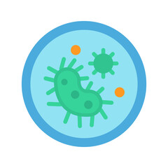 Microorganisms icon vector image. Suitable for mobile apps, web apps and print media.
