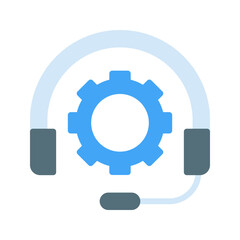 Technical Support icon vector image. Suitable for mobile apps, web apps and print media.