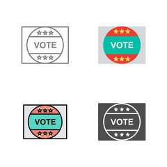 Vote Sticker Vector Icon