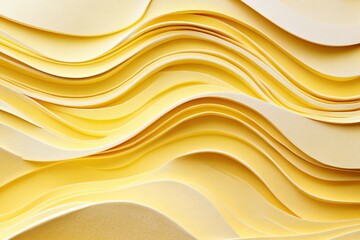 Abstract yellow wavy layers