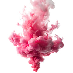 Fototapeta premium Pink Ink Swirl Abstract Background