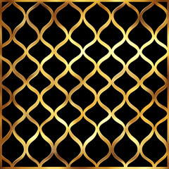 Fototapeta premium Elegant golden pattern design abstract background digital art studio environment top-down view modern aesthetic
