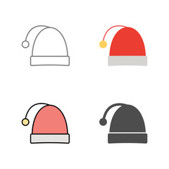 Christmas Cap Vector Icon