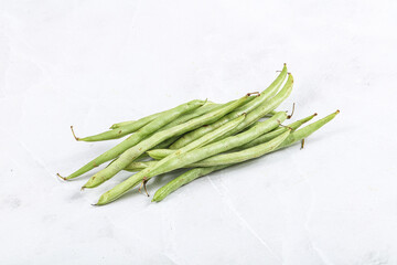 Raw fresh young green bean