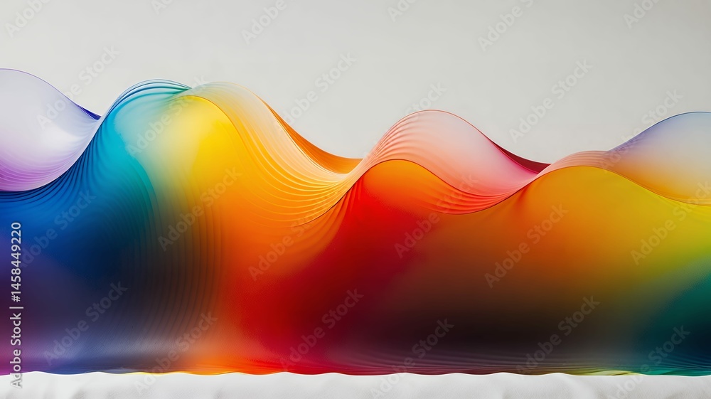 Poster chromatic color distortion in soft waves