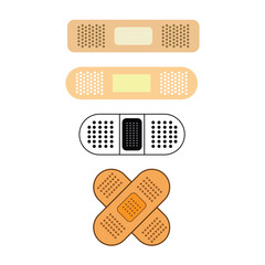 Versatile Bandage Vector Design for Medical Use.