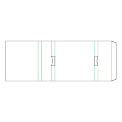 vector dieline design of packaging box for product on white background