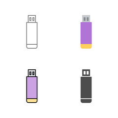 USB Drive Vector Icon