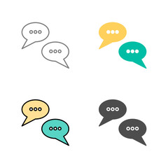 Conversation Bubbles Vector Icon