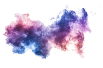 Stunning space nebula image on white background great for astrophysics content or digital planetarium displays