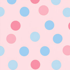 Decorative design digital art patterns light pastel dots seamless background pink and blue color palette