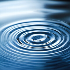 Gentle water ripples tranquil lake photography serene environment close-up soft blue tones