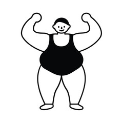 illustration of a cartoon character of a man