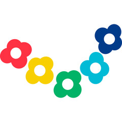 Rainbow Flowers Decoration