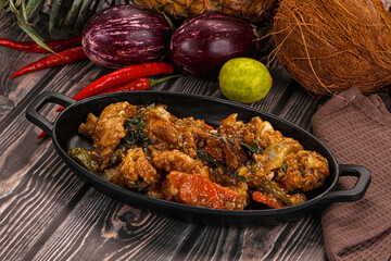 Prawn with vegetables and oyster sauce