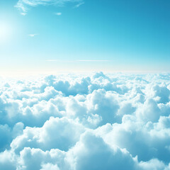 Fototapeta premium Serene cloud observation open sky scenic view tranquil environment aesthetic concept
