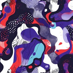 seamless pattern with colorful patterns