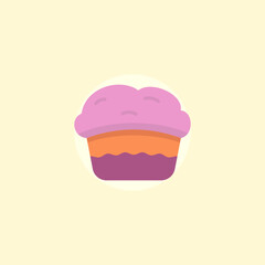 Sweet tart cake with cream layer, perfect for party and sweet celebration