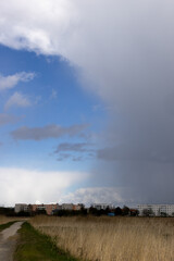 Fototapeta premium storm clouds over the sea